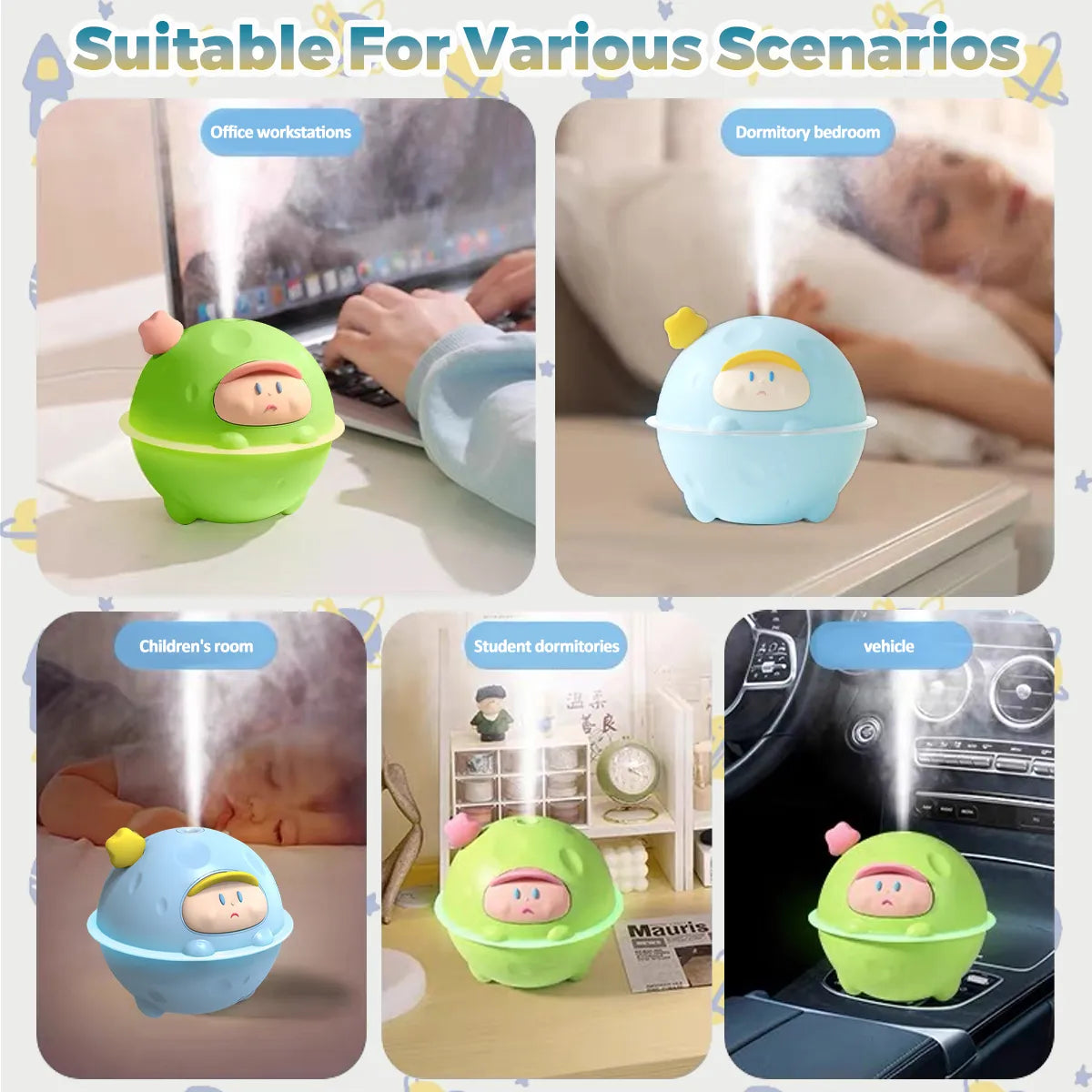 Humidificador Planeta Infantil